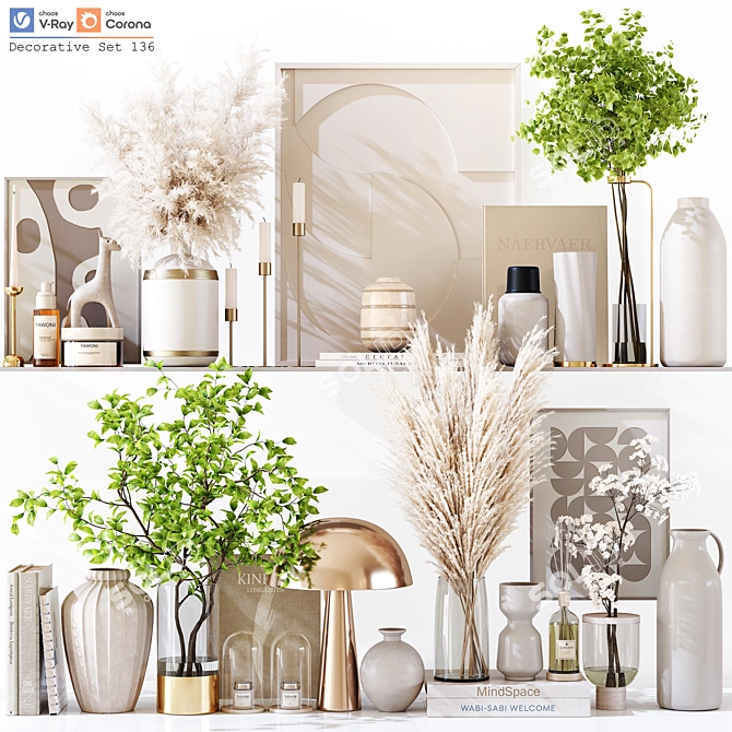 Luxury Decor Set: High Detail 3D model image 3