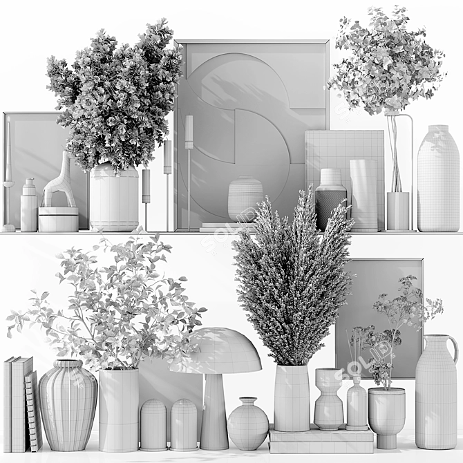 Luxury Decor Set: High Detail 3D model image 16