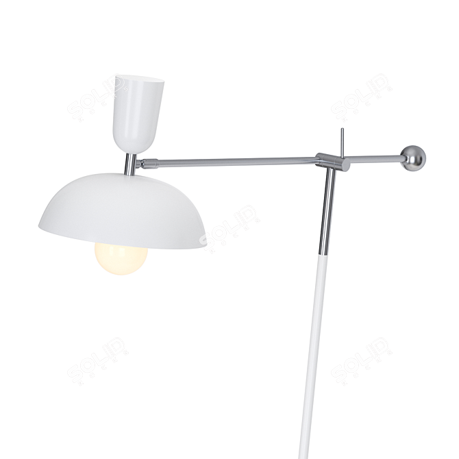 Adjustable Tripod Floor Lamp 3D model image 2