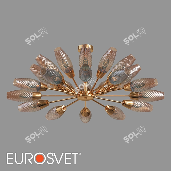 Eurosvet Thalia Ceiling Chandelier, 12-Light 3D model image 1