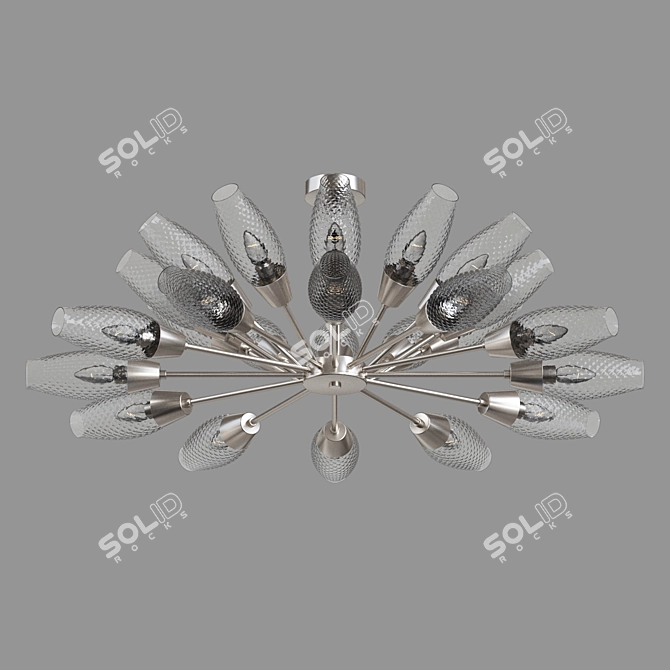 Eurosvet Thalia Ceiling Chandelier, 12-Light 3D model image 2