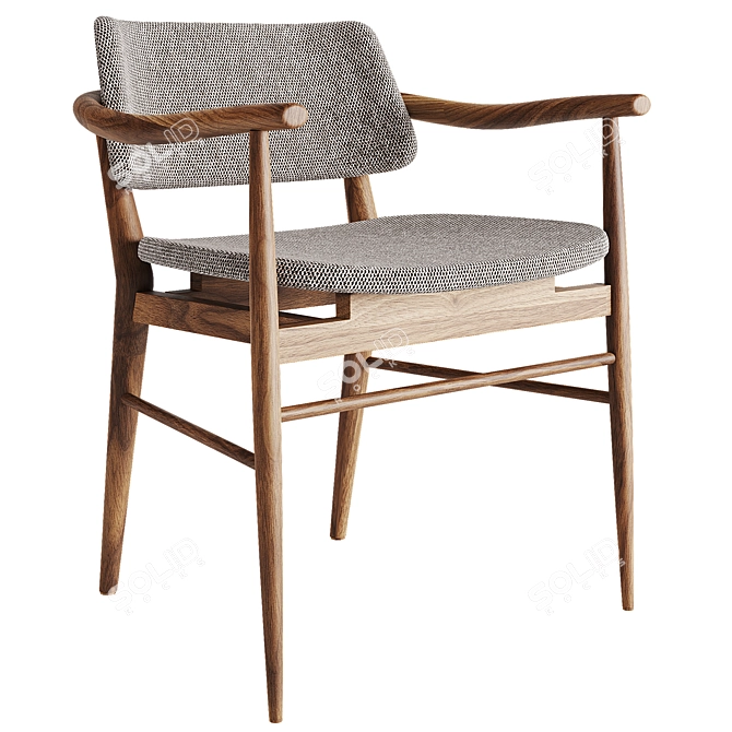 Modern Workplace Furniture Set 3D model image 3