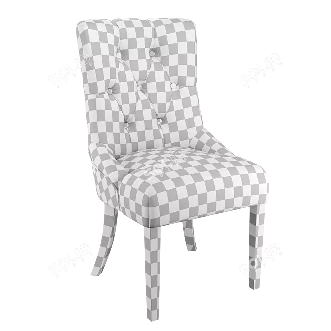 Elegant Classic Ashley Chair-Lounge 3D model image 5