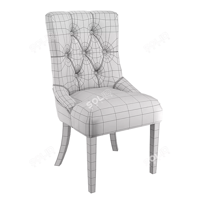 Elegant Classic Ashley Chair-Lounge 3D model image 6