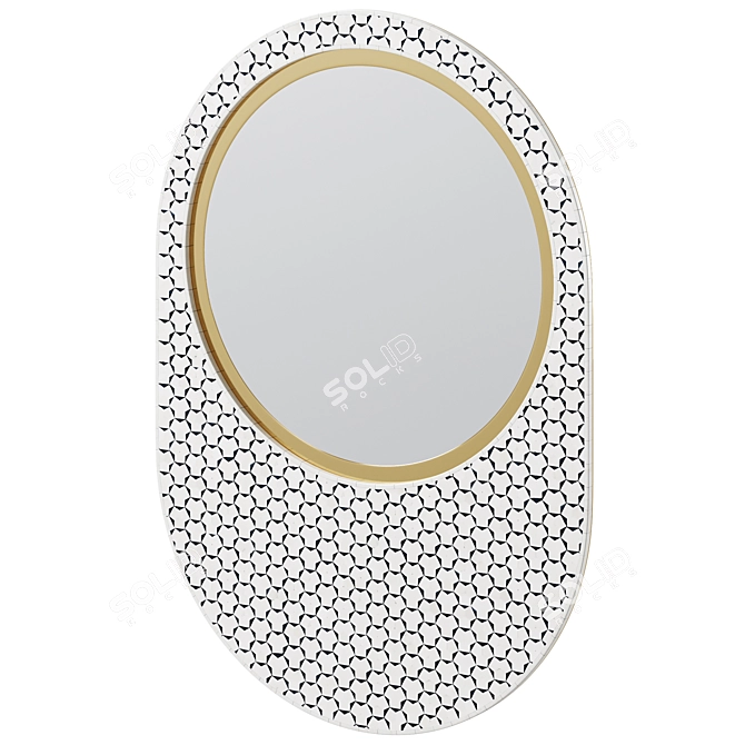 Artisan Targua Inlay Mirror 3D model image 1