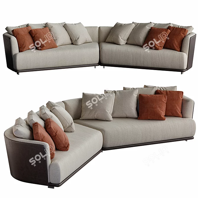 Modern Modular Cleo Sofa Set 3D model image 3