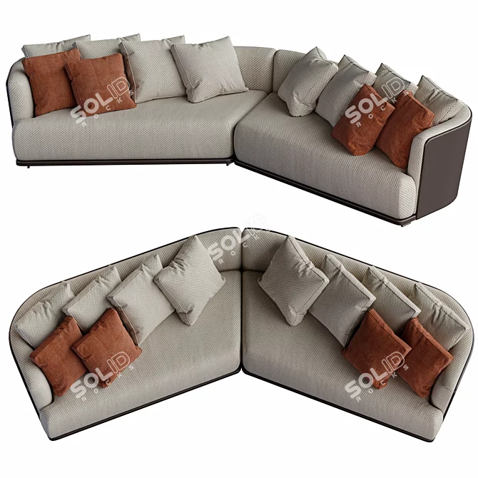 Modern Modular Cleo Sofa Set 3D model image 1