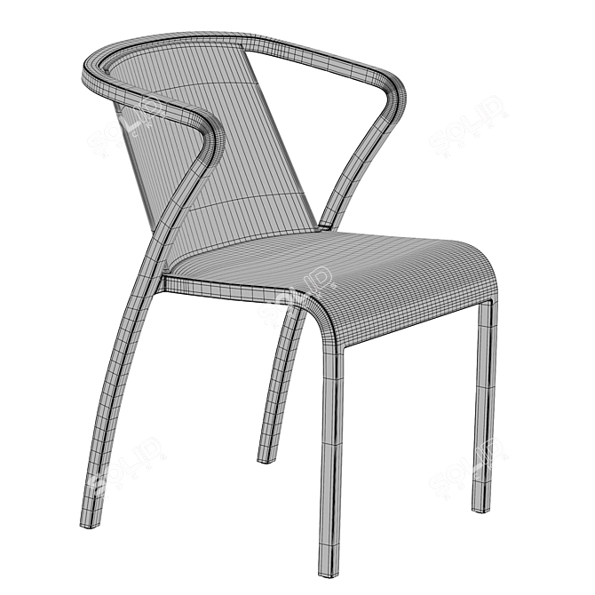 Predsida Polypropylene Chair - Modern Chic 3D model image 4