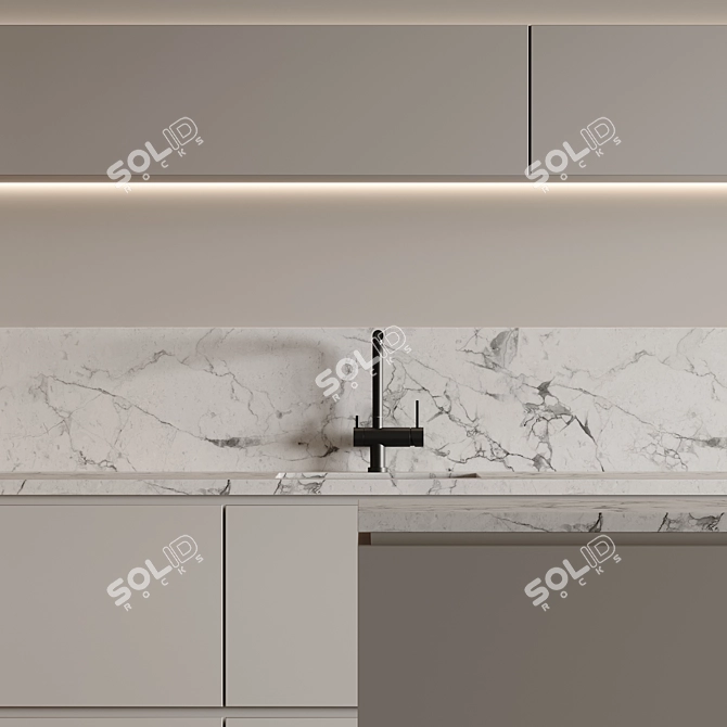 Kitchen 05 3D Model Set 3D model image 4