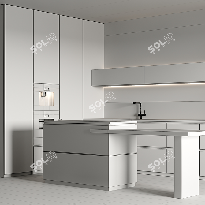 Kitchen 05 3D Model Set 3D model image 7