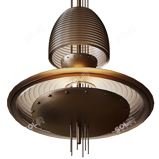 Contemporary Signal Z Pendant Lighting 3D model image 3