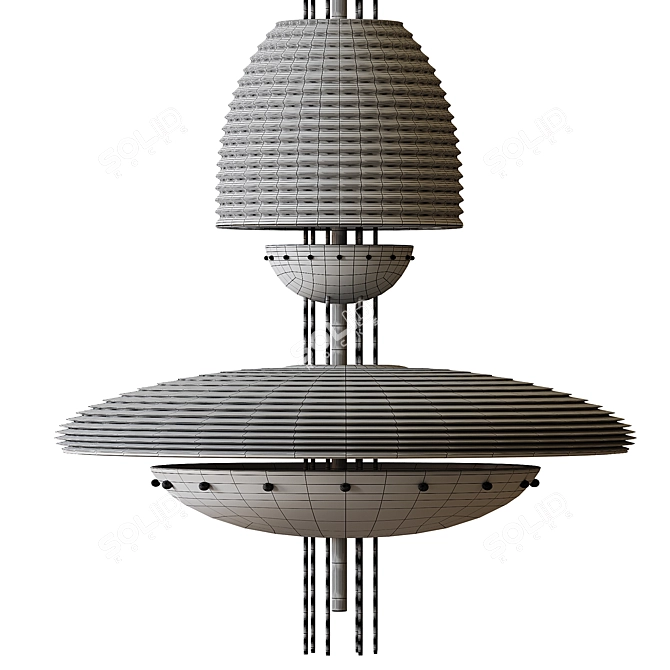 Contemporary Signal Z Pendant Lighting 3D model image 4