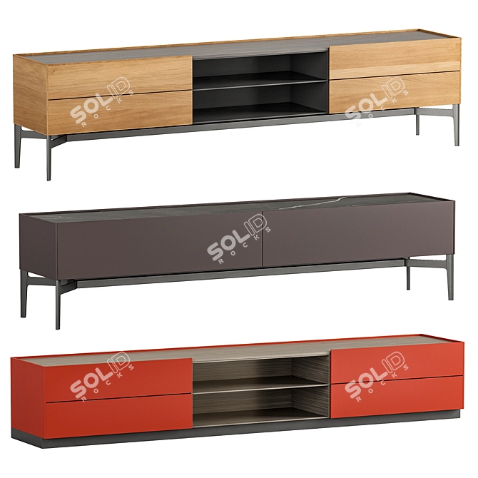 Modern TV Stands by Poliform 3D model image 4