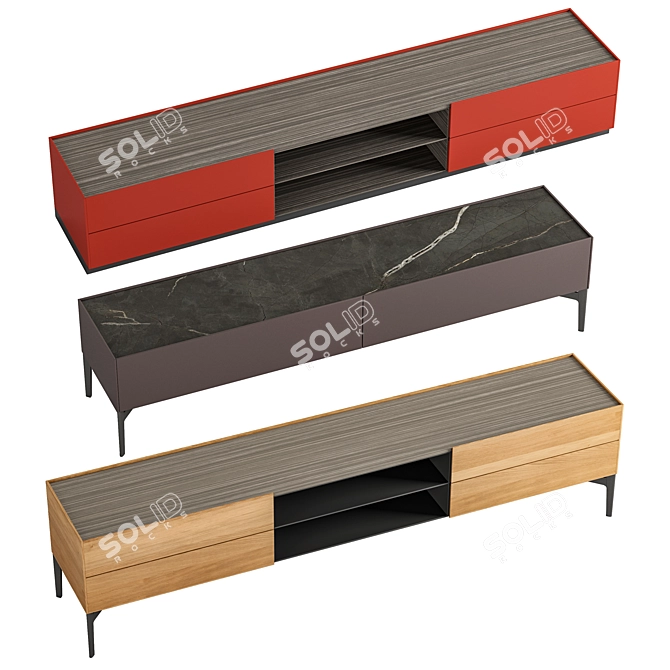 Modern TV Stands by Poliform 3D model image 6