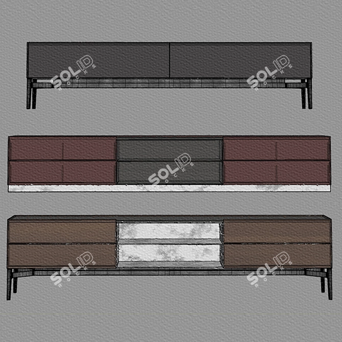 Modern TV Stands by Poliform 3D model image 2