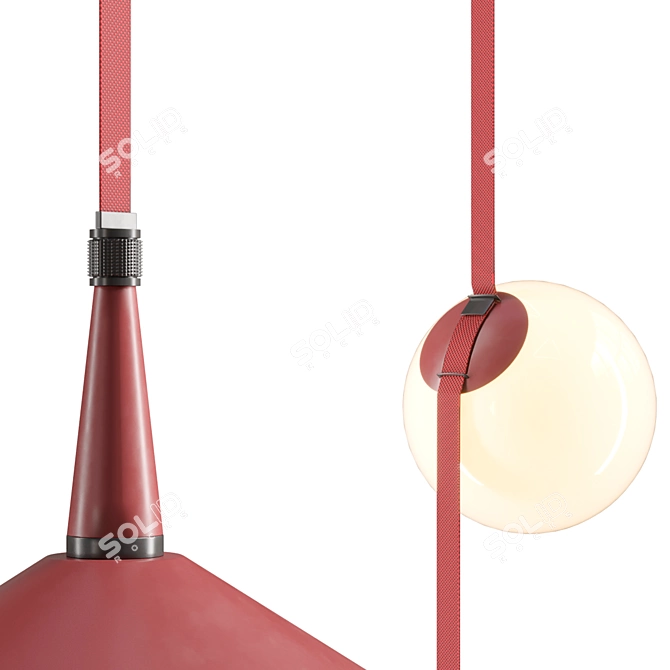 Sleek Pendant Light Fixture 3D model image 3