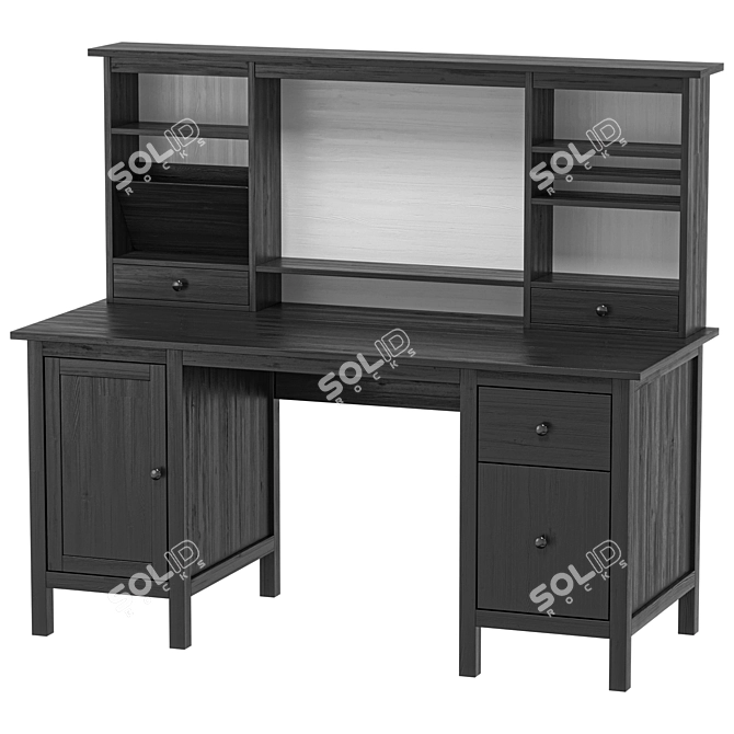 IKEA HEMNES Desk Extension Set 3D model image 1