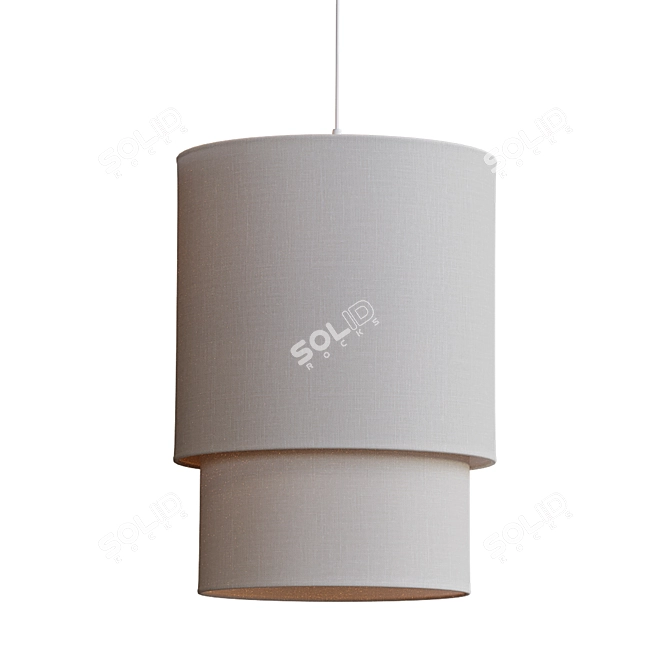 Henning Layered Shade Grey White 3D model image 2