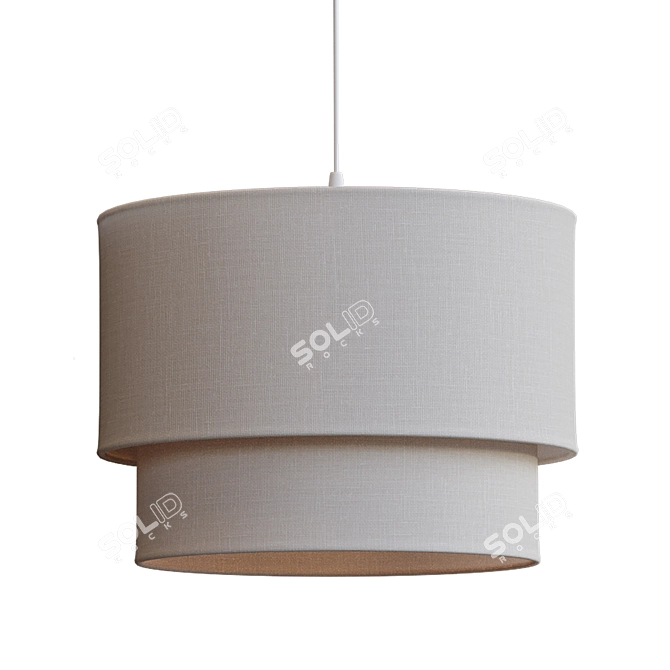 Henning Layered Shade Grey White 3D model image 3