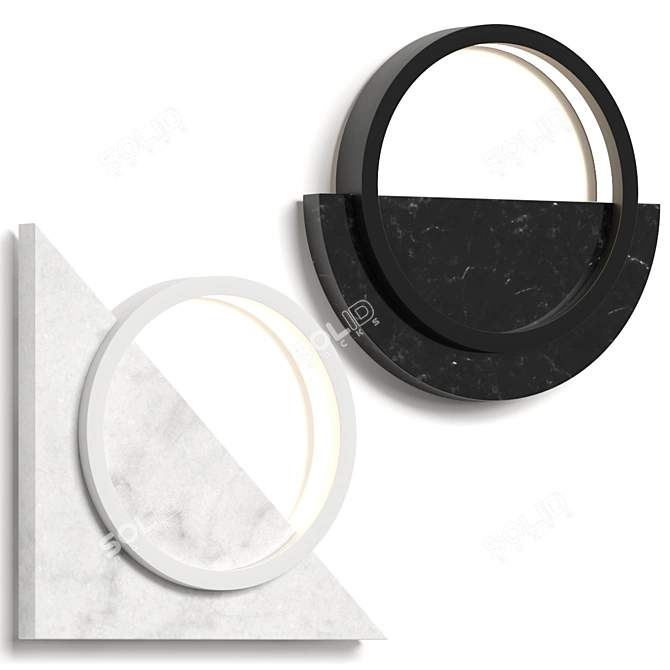  Modern Reykjavik Wall Lamps 3D model image 1