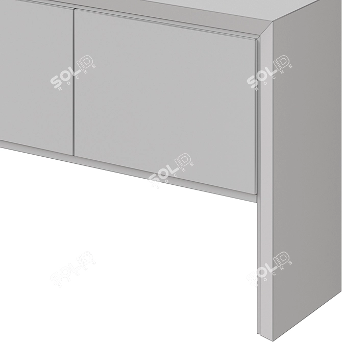 Elegant Baker Nacre Sideboard 3D model image 3