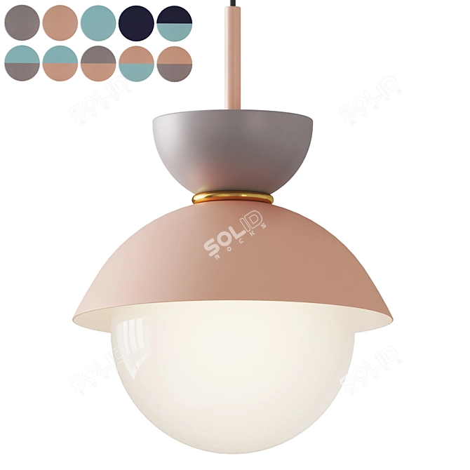 Nordic Elegance Pendant Light 3D model image 1