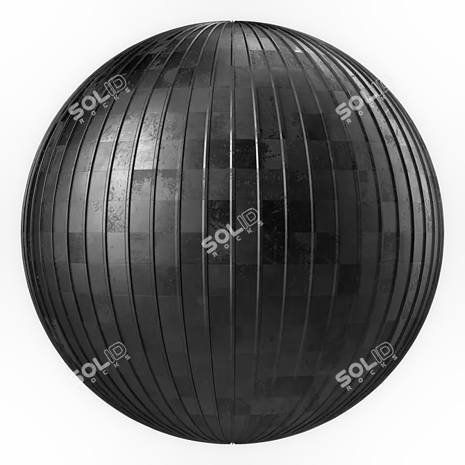 Seamless Metal Roofing Texture 4k 3D model image 1