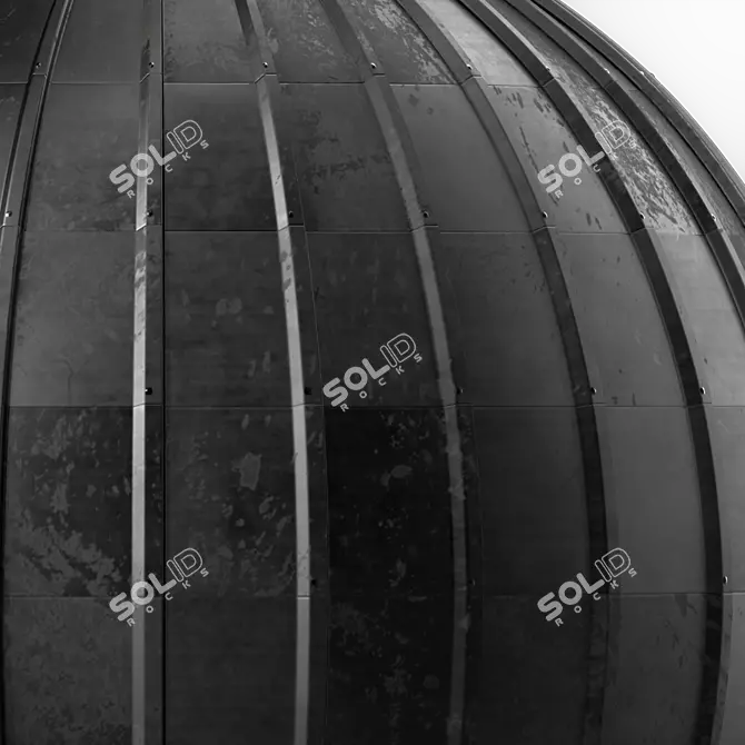 Seamless Metal Roofing Texture 4k 3D model image 3