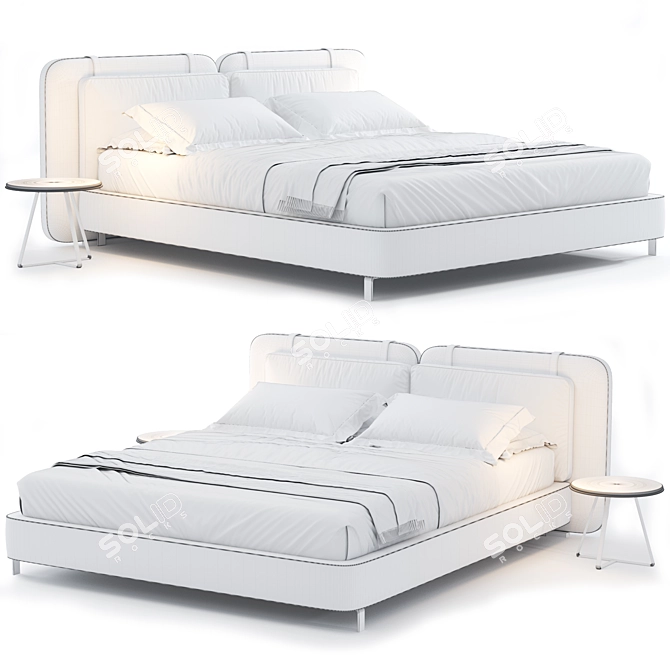 Minotti Tatlin Flat Bed 3D 3D model image 3