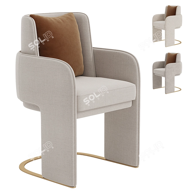 Modern Chic Odisseia Armchair 2014 3D model image 1