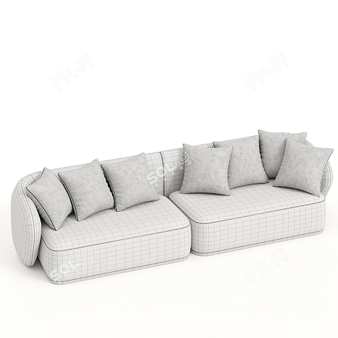 Elegant Rene Sofa: 2014 Version 3D model image 3