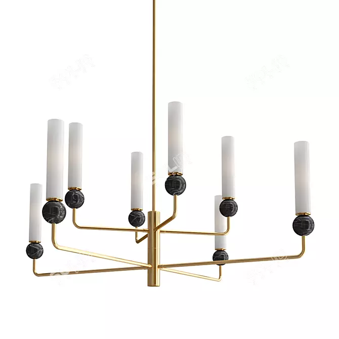 Elegant Pendant Light Fixture 3D model image 1