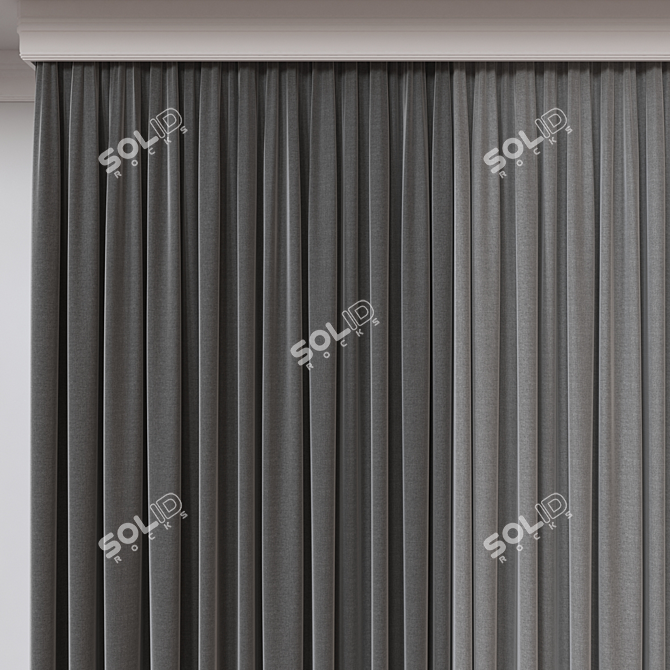 Dual-Renderer Curtain 3D Model 3D model image 3