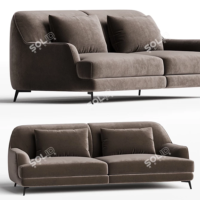 Luxurious Natuzzi DON GIOVANNI Sofa 3D model image 1