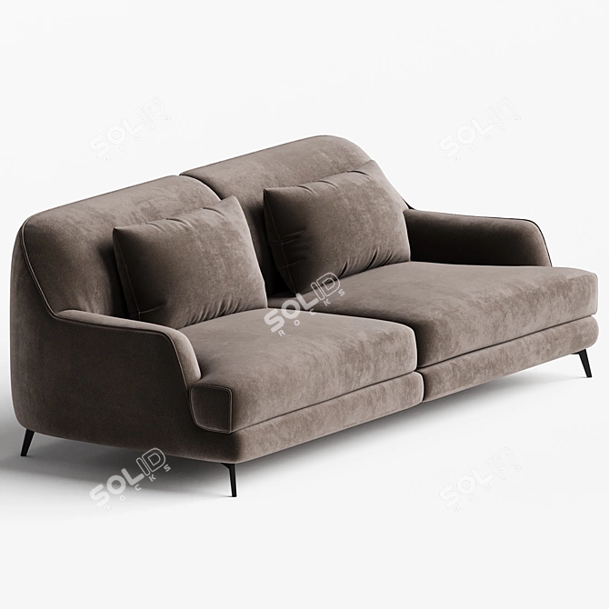 Luxurious Natuzzi DON GIOVANNI Sofa 3D model image 2