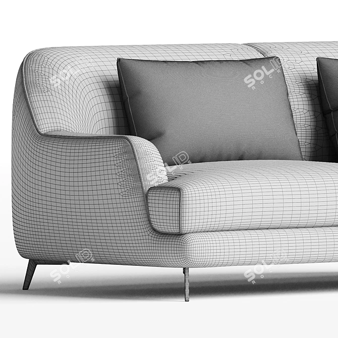 Luxurious Natuzzi DON GIOVANNI Sofa 3D model image 3