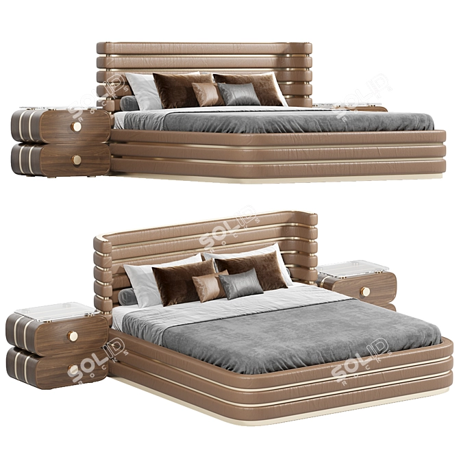 AlvaMusa Meadow Bed Frame 3D model image 3