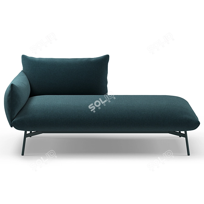 Italian Chaise Longue Area by Midj 3D model image 3