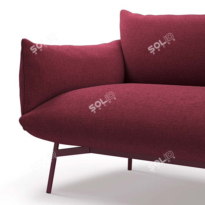 Italian Chaise Longue Area by Midj 3D model image 4