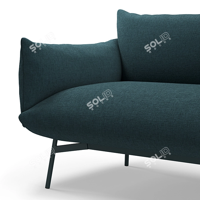 Italian Chaise Longue Area by Midj 3D model image 5