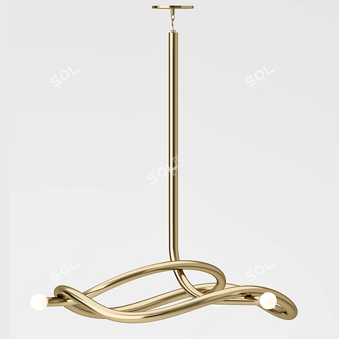 Elegant Tryst Chandelier Design Statement 3D model image 1