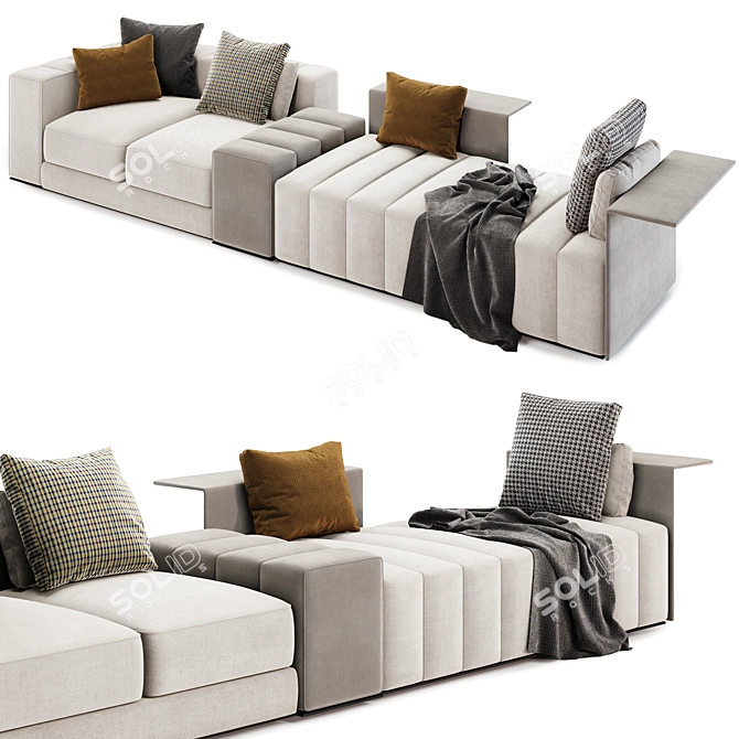 Upscale Freeman Sofa by Minotti 3D model image 2