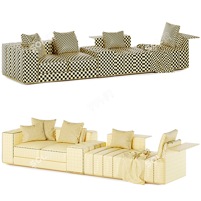 Upscale Freeman Sofa by Minotti 3D model image 3