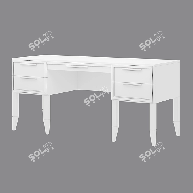 Modern Writing Desk Charlie 3D model image 5