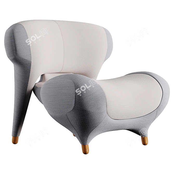 Modular Tectonic Armchair - 2015 3D model image 1