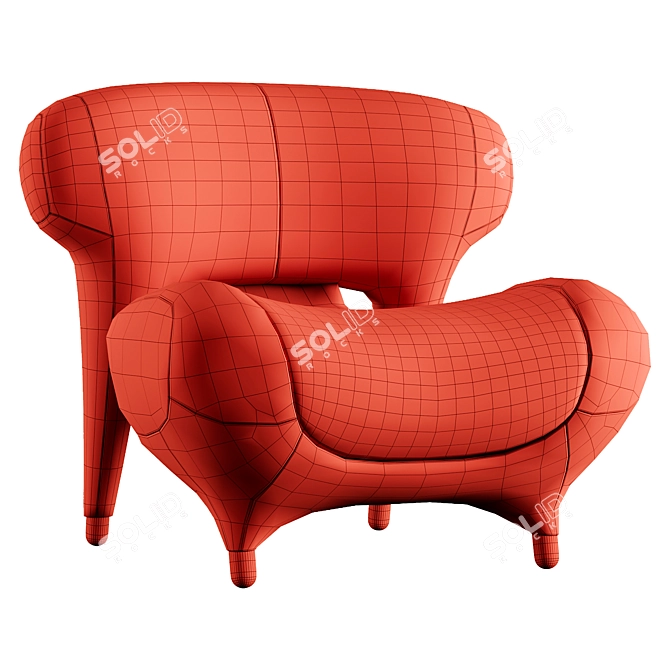 Modular Tectonic Armchair - 2015 3D model image 4