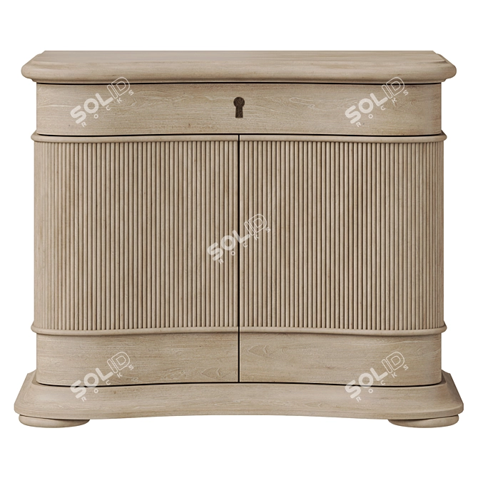 Baker Augustus Nightstand | 953x527x762mm 3D model image 2