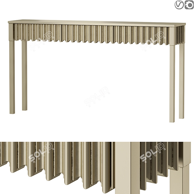 Modern Reese Console Table 3D model image 1