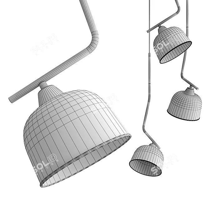 Indigo 10005_3P Pendant Light 3D model image 3