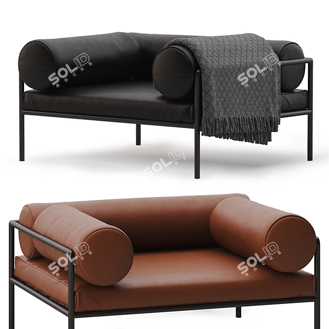 Living Divani Agra Armchair: 2 Colors 3D model image 1